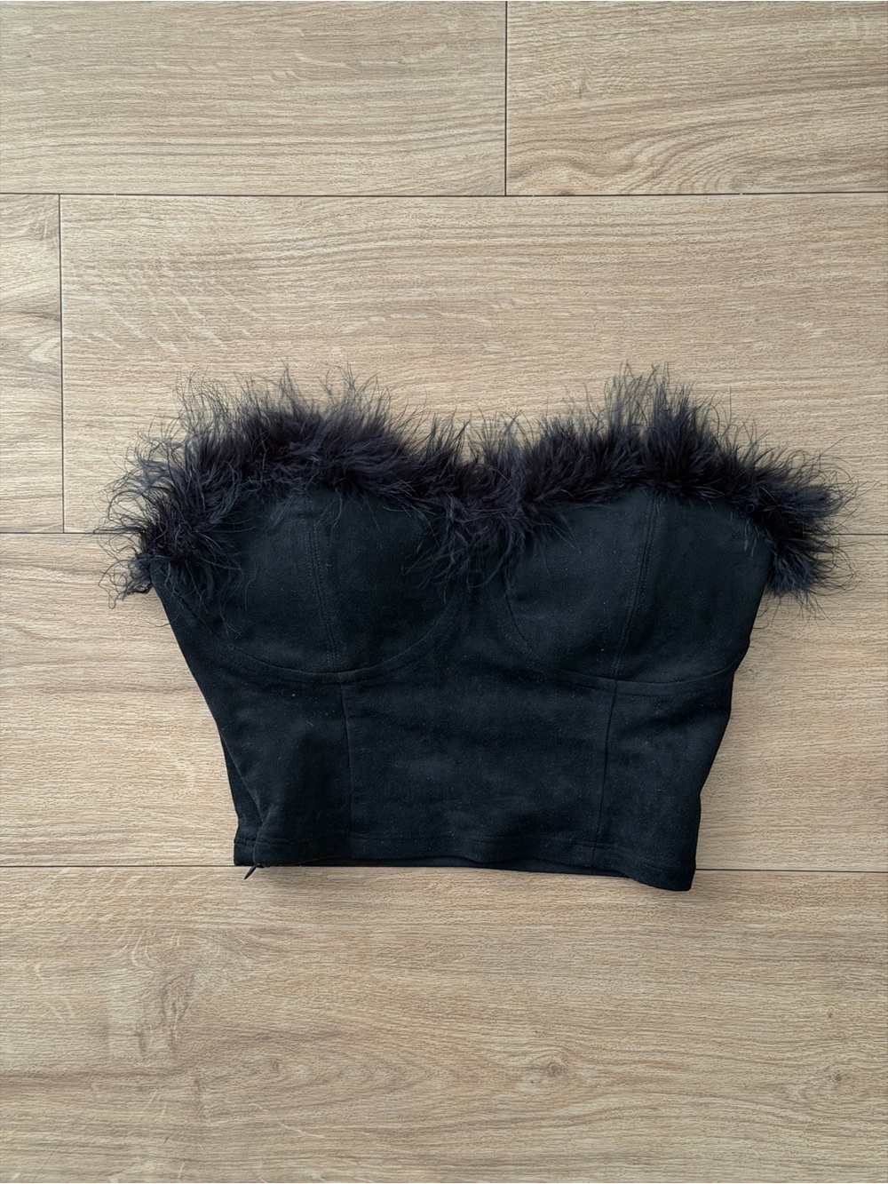 Klassy Network | Black Suede Brami Top